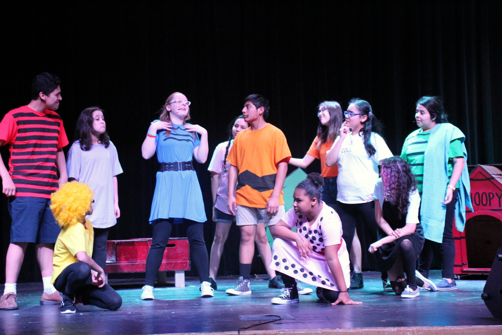 Lee Students performing "You're A Good Man, Charlie Brown."