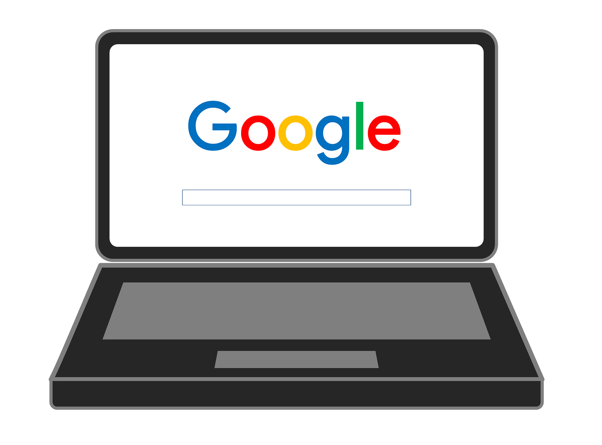 Chromebook with Google Logo
